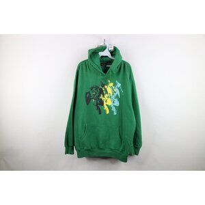Vtg Y2K 2006 Nintendo Mens Large Distressed Zelda Game Hoodie Sweatshirt Green